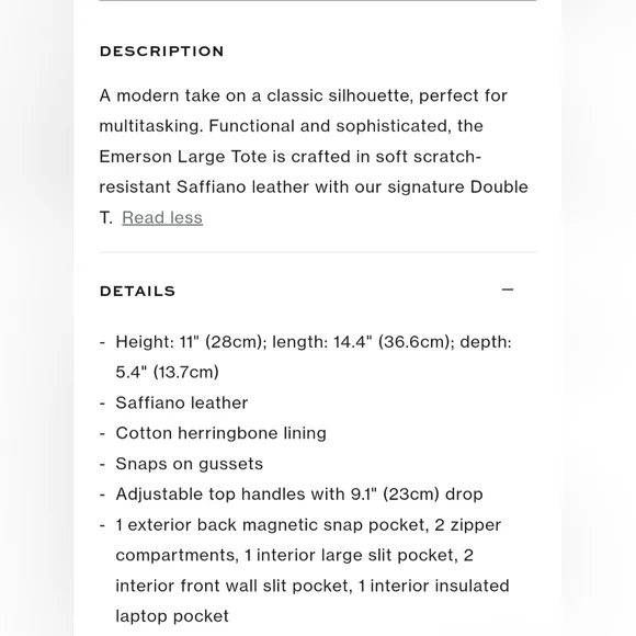 Tory Burch Emerson Large Double Zip Tote - Picture 5 of 12